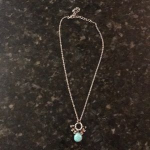 Necklace with turquoise stone